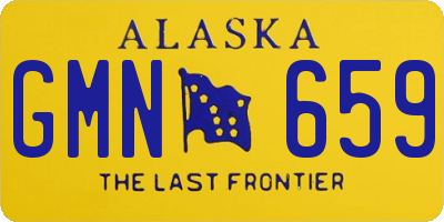 AK license plate GMN659