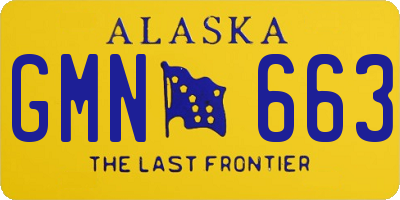 AK license plate GMN663