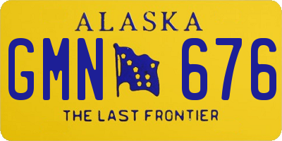 AK license plate GMN676