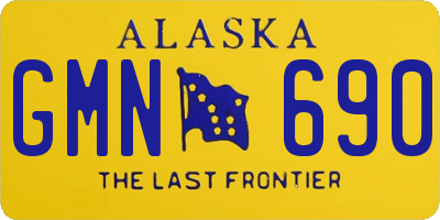 AK license plate GMN690