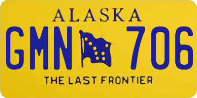 AK license plate GMN706