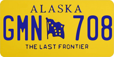 AK license plate GMN708