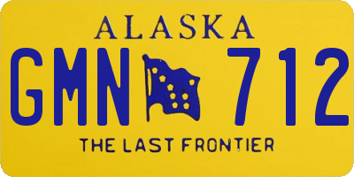 AK license plate GMN712