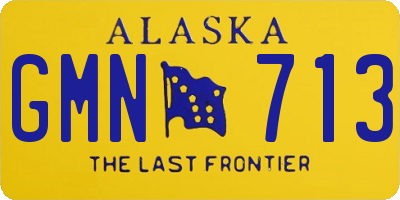 AK license plate GMN713