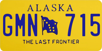 AK license plate GMN715