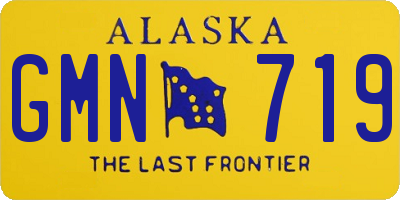 AK license plate GMN719