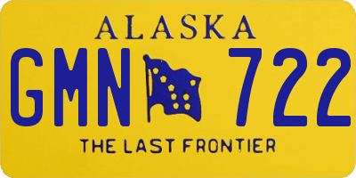 AK license plate GMN722