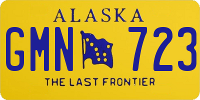 AK license plate GMN723