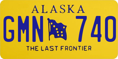 AK license plate GMN740