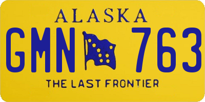 AK license plate GMN763