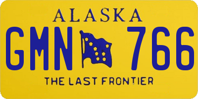 AK license plate GMN766