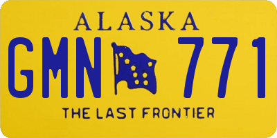 AK license plate GMN771