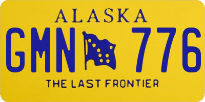 AK license plate GMN776