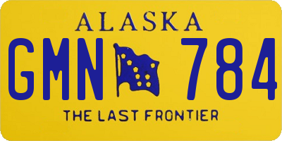 AK license plate GMN784