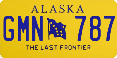 AK license plate GMN787