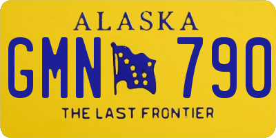 AK license plate GMN790