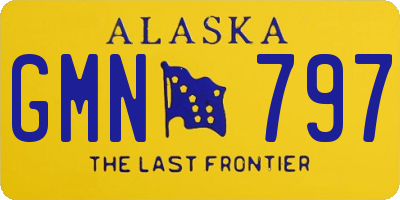 AK license plate GMN797