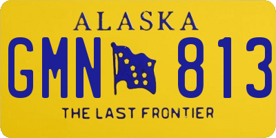 AK license plate GMN813