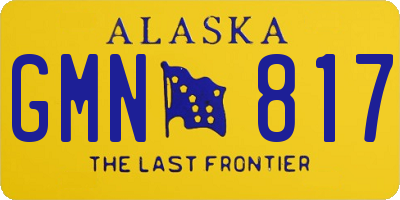 AK license plate GMN817