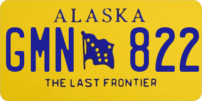 AK license plate GMN822