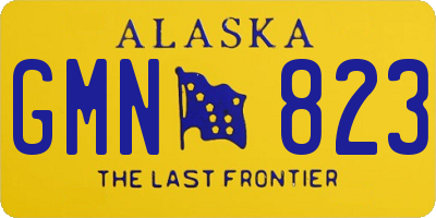AK license plate GMN823