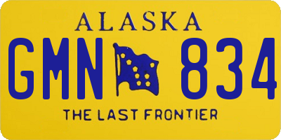 AK license plate GMN834