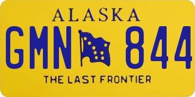 AK license plate GMN844