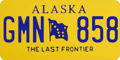 AK license plate GMN858