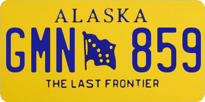 AK license plate GMN859