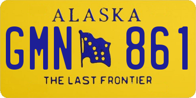 AK license plate GMN861