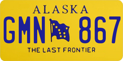 AK license plate GMN867