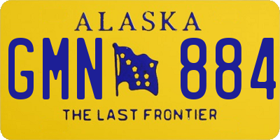 AK license plate GMN884