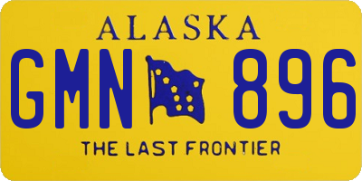 AK license plate GMN896