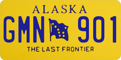 AK license plate GMN901