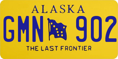 AK license plate GMN902