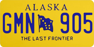 AK license plate GMN905