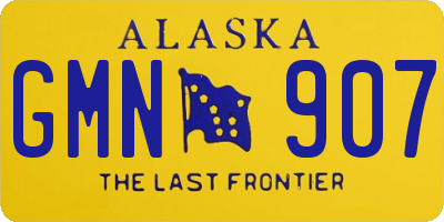 AK license plate GMN907