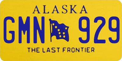 AK license plate GMN929