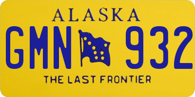 AK license plate GMN932