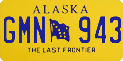 AK license plate GMN943