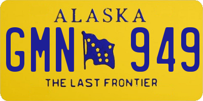 AK license plate GMN949