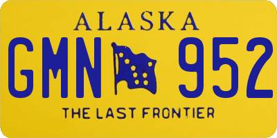 AK license plate GMN952