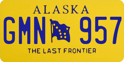 AK license plate GMN957