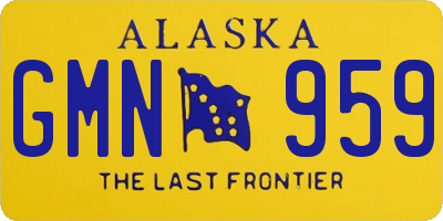 AK license plate GMN959
