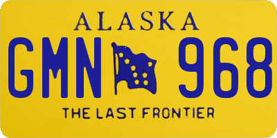 AK license plate GMN968