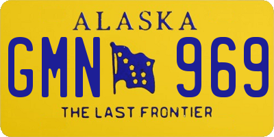 AK license plate GMN969