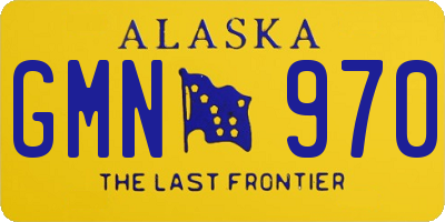 AK license plate GMN970