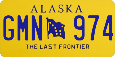 AK license plate GMN974