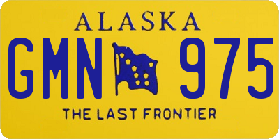 AK license plate GMN975