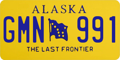 AK license plate GMN991